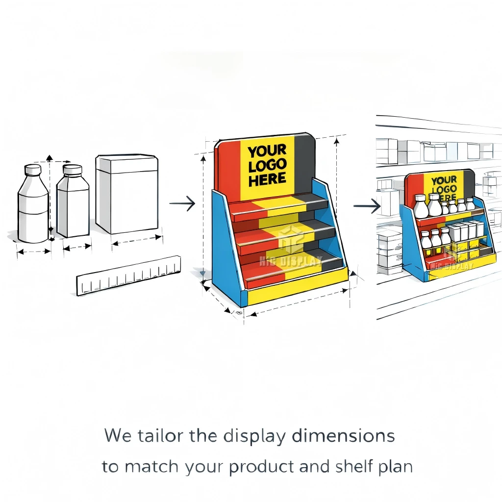 Custom display stand Size