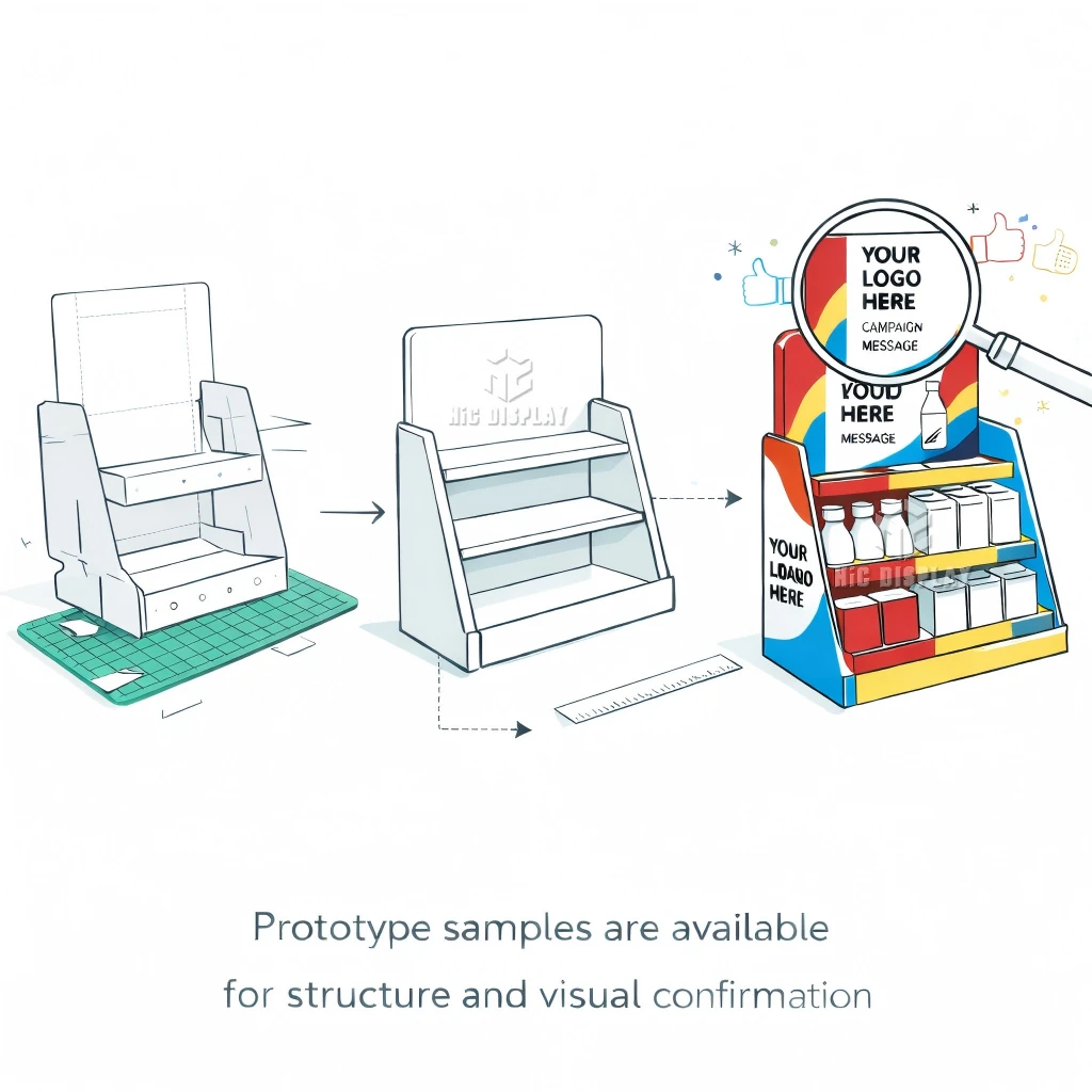 display stand Sample Making