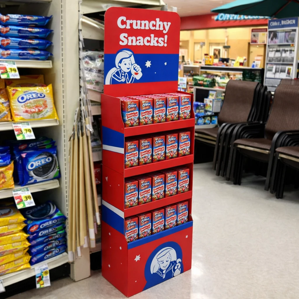 Snack and Beverage cardboard Displays