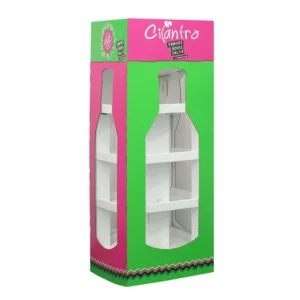 Cardboard Floor Display for Salad Dressing and Condiments