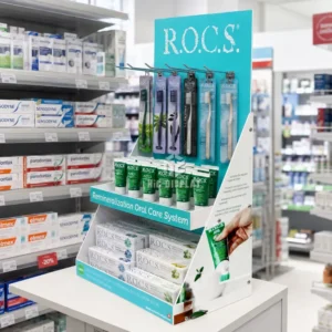 Custom-Floor-Display-with-Hooks-for-Oral-Care-Products-P2103033