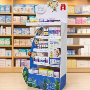 Custom-PVC-foam-board-floor-display-for-baby-nutrition-supplements-S2109034-1