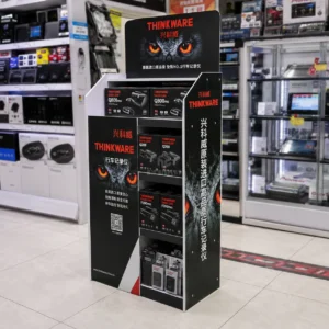 Custom-PVC-foam-board-floor-display-stand-for-dash-cam-products-S2108032-1