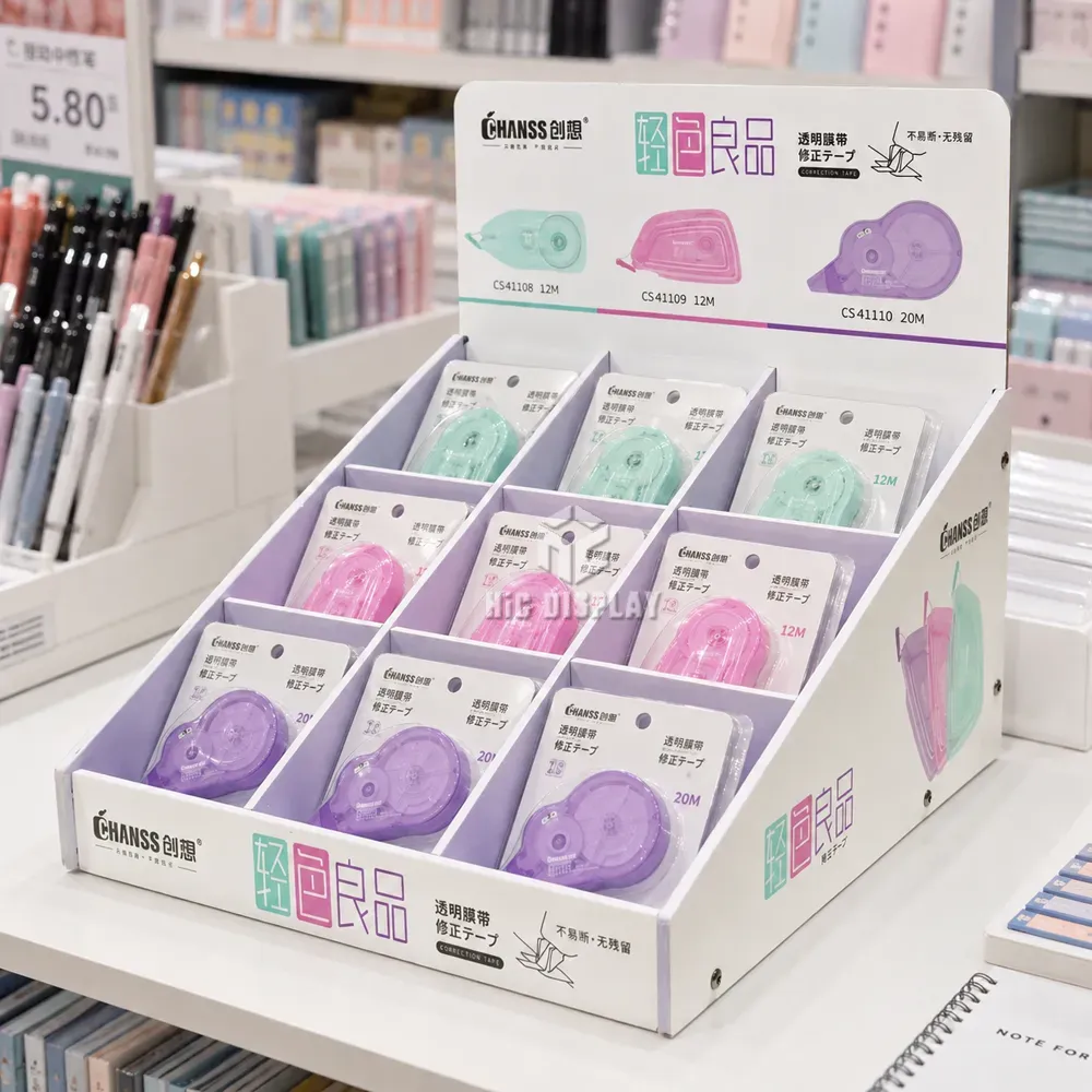 Divided-counter-display-for-pastel-correction-tape-products-S2009044