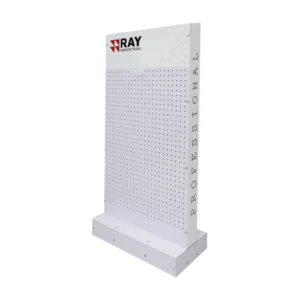 PVC pegboard floor display stand for hand tools
